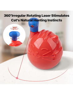 Juguete láser interactivo para gatos Pet Prime 360 recargable 2