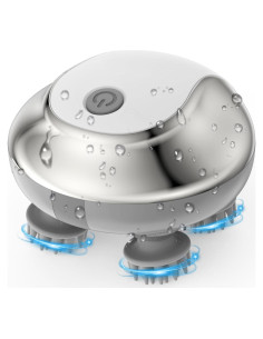 Masajeador Eléctrico de Cuero Cabelludo ORIA Plata, 4 Garras