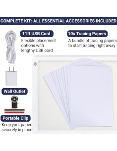 Caja de Luz de Trazado LED Dasher A4 Ultra Fina 33.99x24.89cm 2