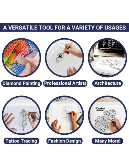 Caja de Luz de Trazado LED Dasher A4 Ultra Fina 33.99x24.89cm