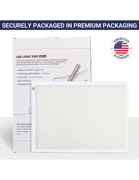 Caja de Luz de Trazado LED Dasher A4 Ultra Fina 33.99x24.89cm