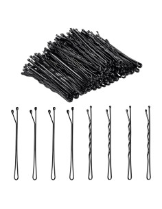 100 Pasadores Negros DTDNZKN 55 mm para Todo Tipo de Cabello