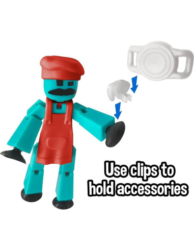 Paquete de Acción Stikbot Chef Zing - 2 Figuras y Accesorios