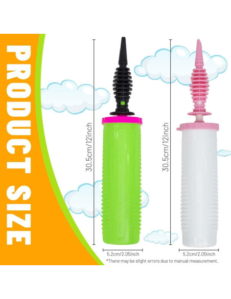 Bomba de Globo Manual Doble Acción ZHUYING DaQiTong Rosa