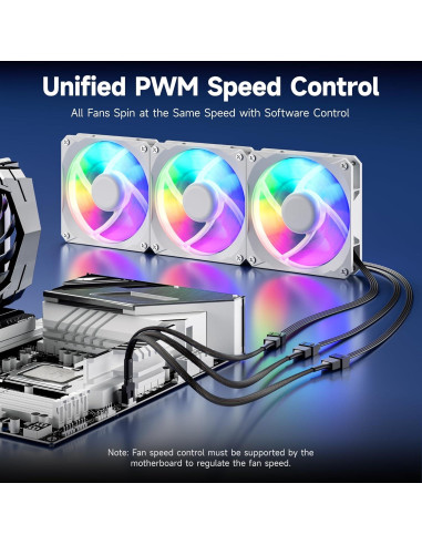 Cable Divisor de Ventilador PWM 4 Pines Cable Matters 30cm - Paquete de 2