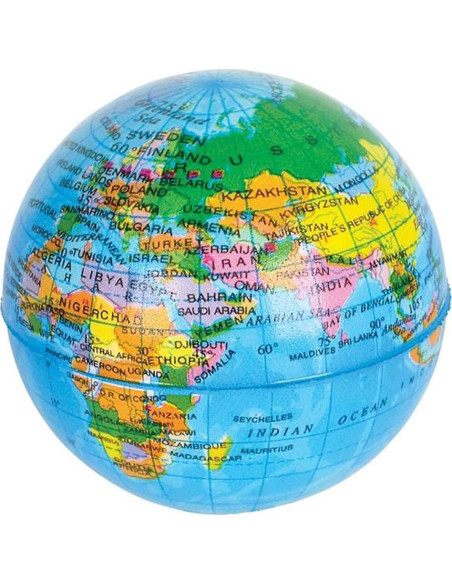 Pelotas de Estrés Globo Terráqueo La Compañía Dreidel - 6 Unidades