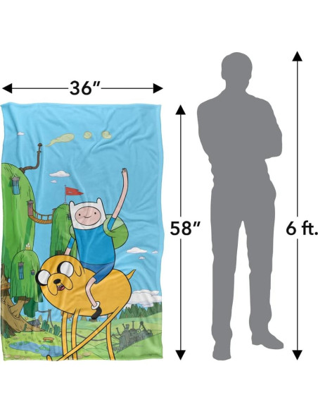 Manta Suave Trevco 91x147 cm Microfibra Polar Azul