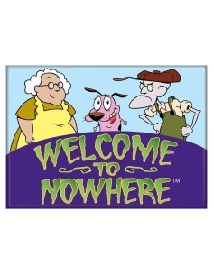 Imán Ata-Boy Coraje el Perro Cobarde 6.35 x 8.89 cm