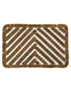 Alfombra de entrada Rubber-Cal Herringbone 46x76 cm Coco