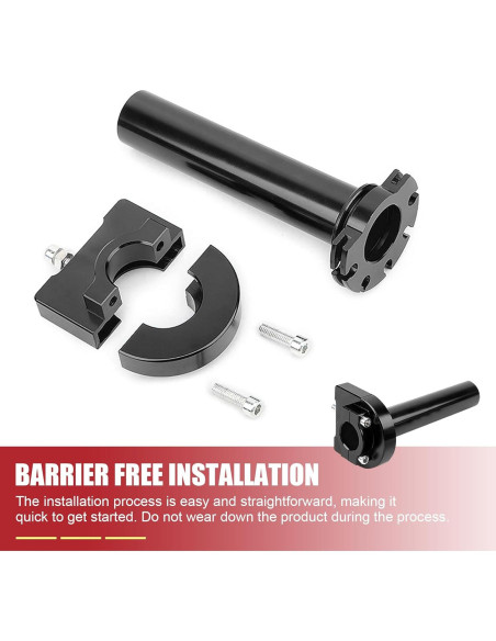 Agarre de Acelerador Motocicleta Nowkont 22 mm CNC Negro