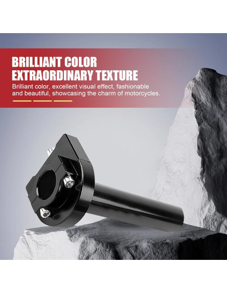 Agarre de Acelerador Motocicleta Nowkont 22 mm CNC Negro