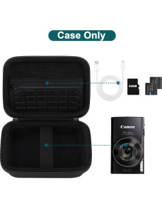 Funda Canboc para Cámara Canon PowerShot ELPH 360 Negra 2