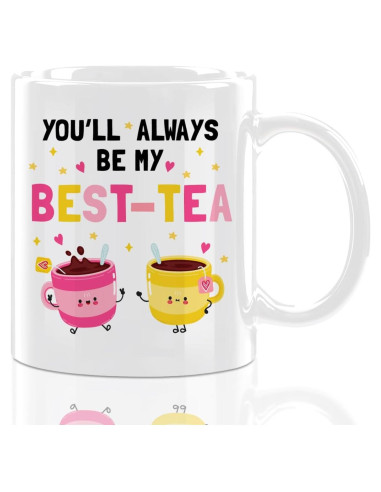 Taza de café cerámica 11oz CFGBFDGH blanca apta microondas