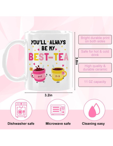 Taza de café cerámica 11oz CFGBFDGH blanca apta microondas