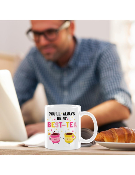 Taza de café cerámica 11oz CFGBFDGH blanca apta microondas