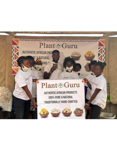 Jabón Negro Africano Plant Guru 227 g - Natural para Piel y Cabello