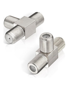 Divisor Coaxial 3 Vías Hembra F Wlaniot 75 Ohm 2pcs