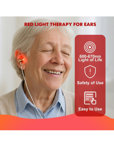 Terapia de Luz Roja USB Epstur para Oídos y Nariz 650nm