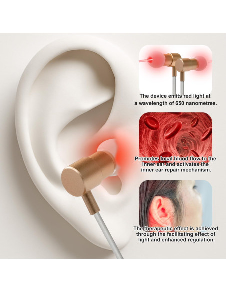 Terapia de Luz Roja USB Epstur para Oídos y Nariz 650nm