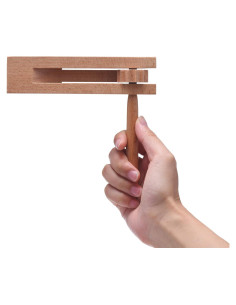 Matraca de Madera Tradicional Mexicana para Fiestas 15 cm
