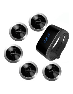 Sistema de Llamadas Inalámbrico SINGCALL 1 Receptor + 5 Pagers