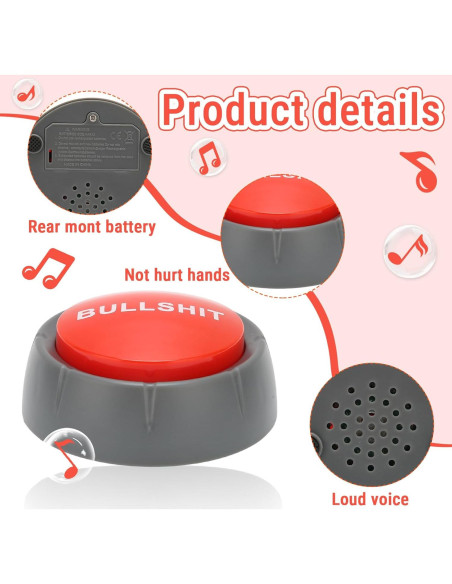 Botón de Sonido Divertido Gaeirt para Mascotas y Oficina