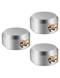 Paquete de 3 Candados de Disco 3 BUZZLETT 7.3 cm Alta Resistencia