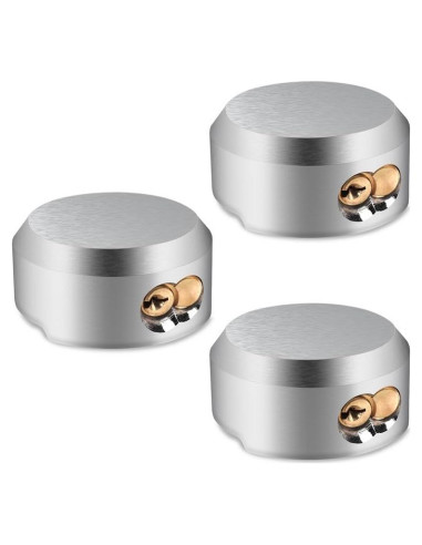 Paquete de 3 Candados de Disco 3 BUZZLETT 7.3 cm Alta Resistencia