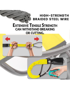 Candado Antirrobo para Volante Zento WL7 - Seguridad Universal 2