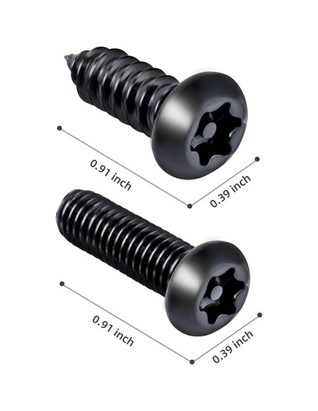 Kit de Tornillos Antirrobo Hoewina para Placas de Matrícula 8PCS