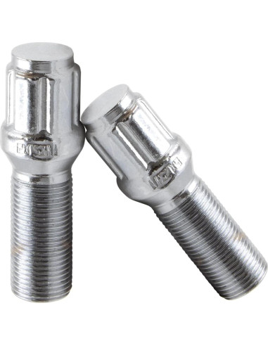 Juego de 20 Tornillos de Rueda M12x1.5 Cromo 24mm con Llave