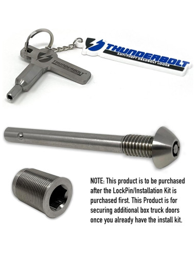 Pin de Bloqueo Antirrobo Thunderbolt para Puertas de Camión