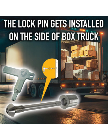 Pin de Bloqueo Antirrobo Thunderbolt para Puertas de Camión