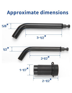 Cerraduras de Enganche METOWARE Antirrobo 2 Paquetes 1/2" y 5/8" 2