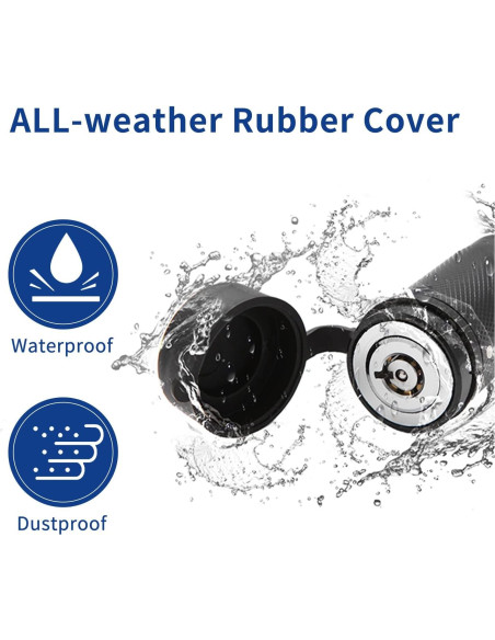 Cerraduras de Enganche METOWARE Antirrobo 2 Paquetes 1/2" y 5/8"