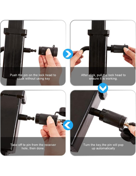 Cerraduras de Enganche METOWARE Antirrobo 2 Paquetes 1/2" y 5/8"