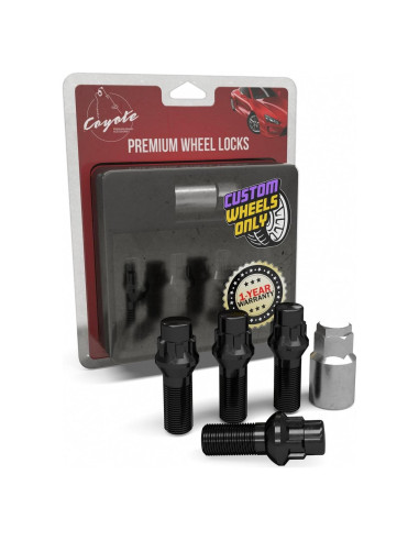 Tuercas de Seguridad Acorn 4 Cerraduras + Llave M15x1.25 para Mercedes