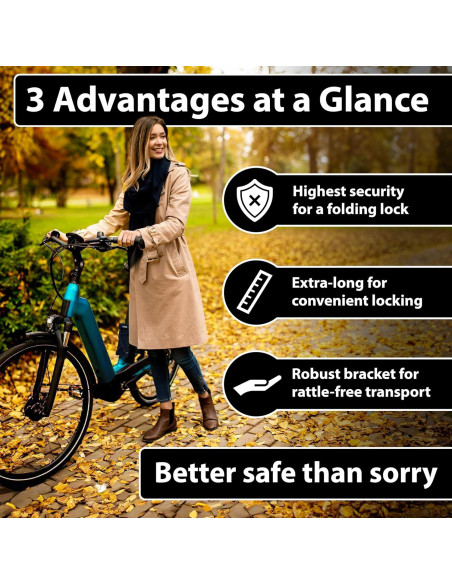 Candado Plegable KOHLBURG Roma 110cm Alta Seguridad Antirrobo