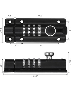 Cerradura Deslizante Hoiock 7012 Sin Llave para Exteriores 2