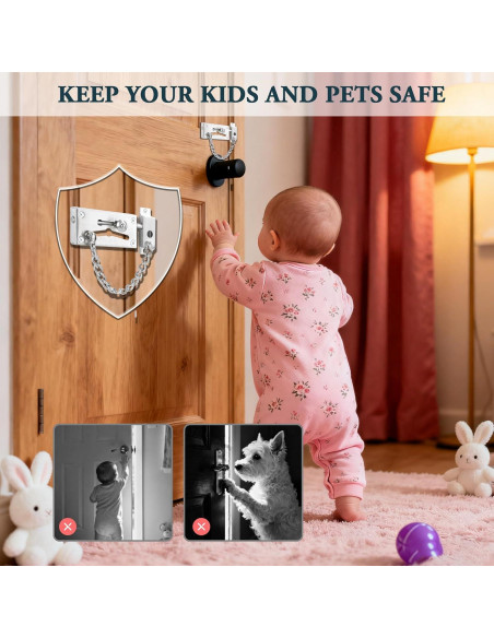 Cadena de Seguridad para Puerta Mooche Acero Inoxidable Cepillado