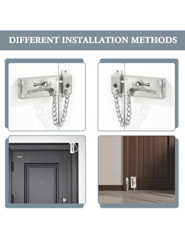 Cadena de Seguridad para Puerta Mooche Acero Inoxidable Cepillado