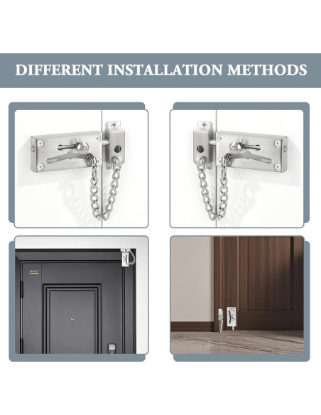 Cadena de Seguridad para Puerta Mooche Acero Inoxidable Cepillado