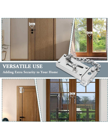 Cadena de Seguridad para Puerta Mooche Acero Inoxidable Cepillado