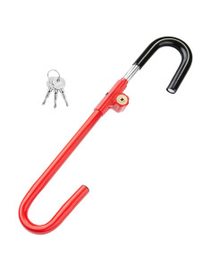 Cerradura de Volante Antirrobo Cartman Ajustable 53-76cm Rojo