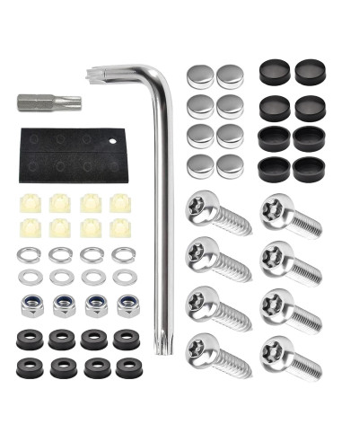 Kit de Tornillos Antirrobo para Placas de Licencia Diamall 54 PCS