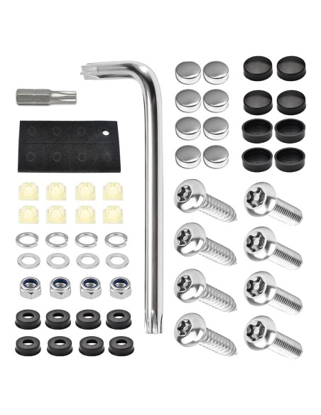 Kit de Tornillos Antirrobo para Placas de Licencia Diamall 54 PCS