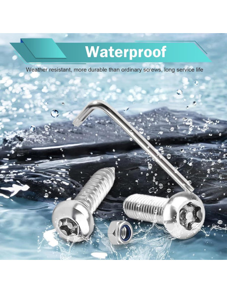 Kit de Tornillos Antirrobo para Placas de Licencia Diamall 54 PCS