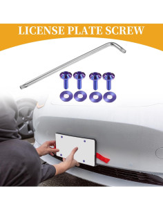 Tornillos Antirrobo para Placas de Licencia Partuto M6 2