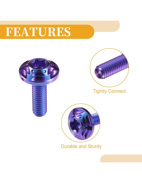 Tornillos Antirrobo para Placas de Licencia Partuto M6