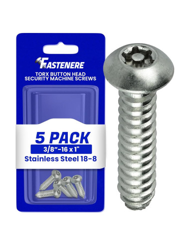 Tornillos de Seguridad Torx Fastenere 3/8-16 x 2.54 cm Acero Inoxidable